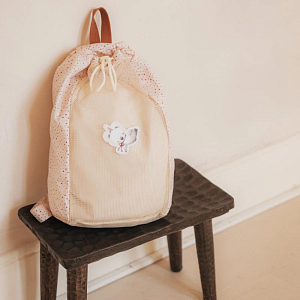 Рюкзак пляжный Mrs. Ertha "Net Unique Dots Koala", шоколадная крошка